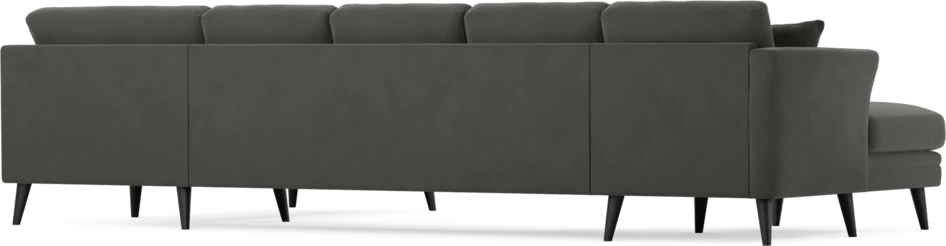 Eden - 3-sits soffa med schäslong vänster och divan höger - Grå