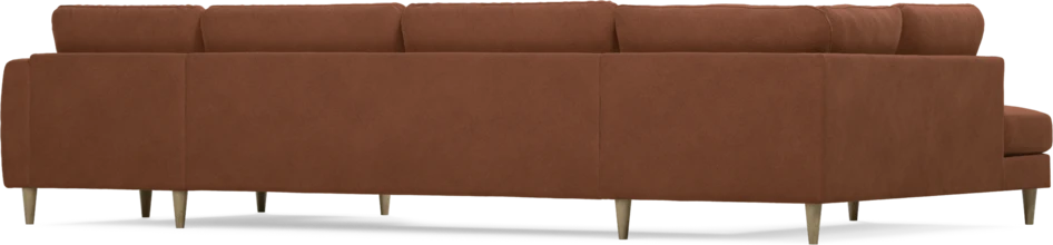 Bridge - 3-sits soffa med divan vänster och schäslong höger - Orange