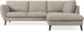 Madison Lux - 2-sits soffa med divan höger - Vit