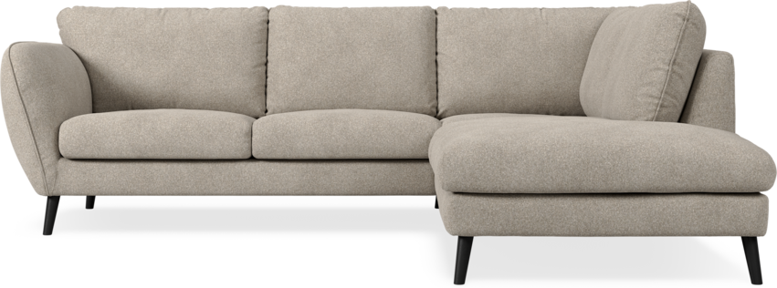 Madison Lux - 2-sits soffa med divan höger - Vit