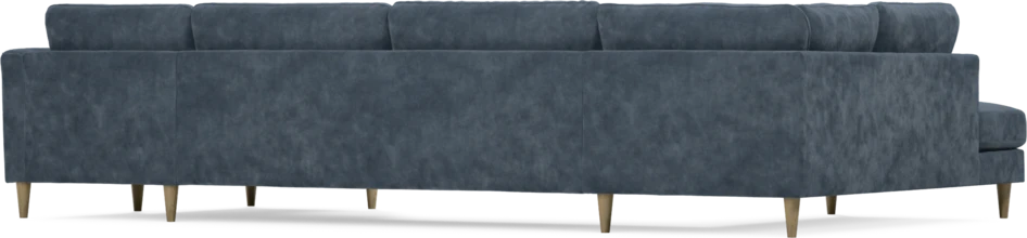 Bridge - 3-sits soffa med divan vänster och schäslong höger - Blå