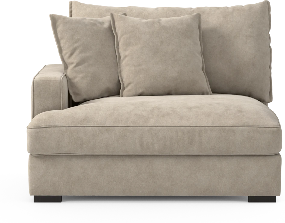 Rossi - 1,5-sits med armstöd vänster - Beige