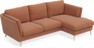 Madison - 2-sits soffa med schäslong höger - Orange