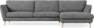 Madison Lux - 3-sits soffa med schäslong höger - Vit