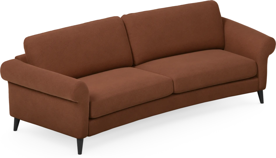 Bridge - 3-sits soffa svängd - Orange