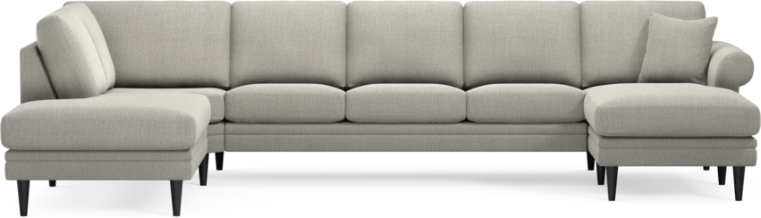 Eden - 3-sits soffa med divan vänster och schäslong höger - Grå