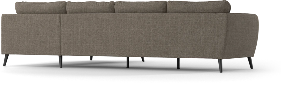 County - 3-sits soffa med divan höger - Brun