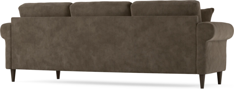 Eden - 3-sits soffa svängd - Brun