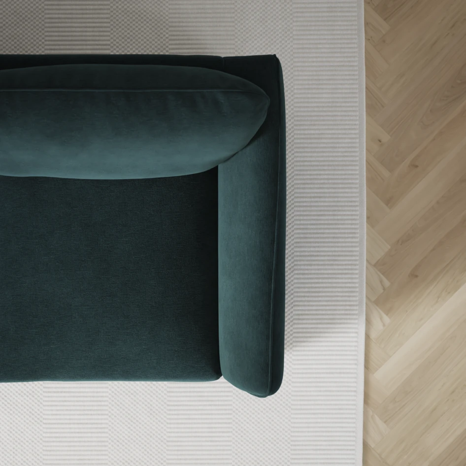 Öland - Bäddsoffa 3-sits, längsbäddad - Blå