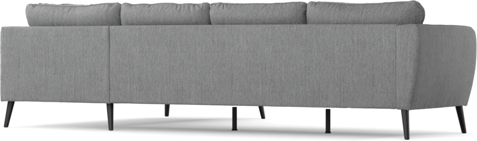 County - 3-sits soffa med divan höger - Grå