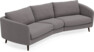Madison - 3-sits soffa svängd, 90 cm - Grå