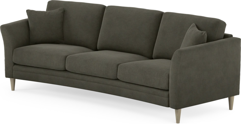 Eden - 3-sits soffa svängd - Grå