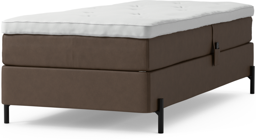 Delux Sense - Ställbar säng, enkelsäng med bäddmadrass och sängben