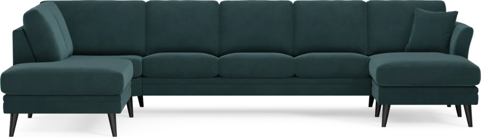 Eden - 3-sits soffa med divan vänster och schäslong höger - Blå