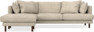 Harper - 4-sits med schäslong vänster - Beige