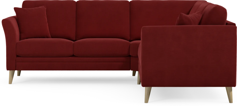Eden - Hörnsoffa, 2+2-sits - Röd