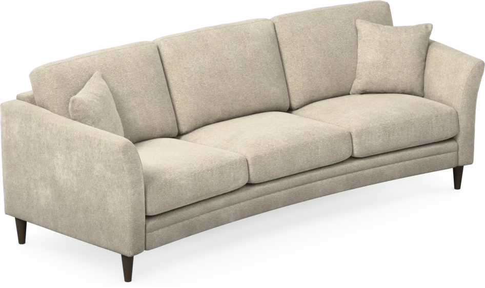 Eden - 3-sits soffa svängd - Beige
