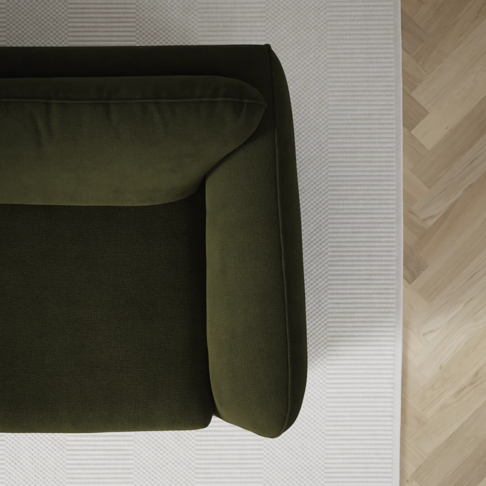 Madison - 2-sits soffa med divan vänster och schäslong höger - Grön