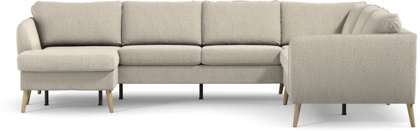 County - Hörnsoffa, 3+2-sits med schäslong vänster - Beige