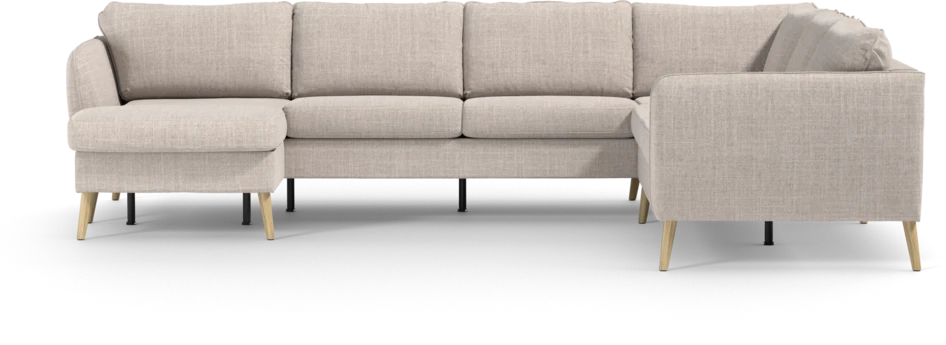 County - Hörnsoffa, 3+2-sits med schäslong vänster - Beige