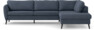 County - 2,5-sits soffa med divan höger - Blå