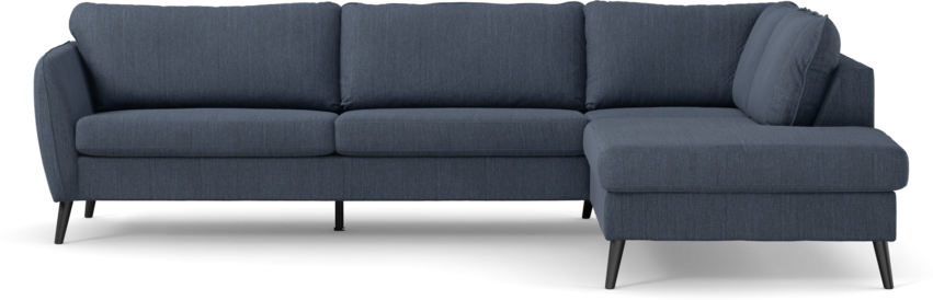 County - 2,5-sits soffa med divan höger - Blå