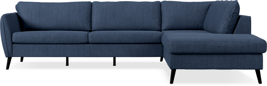 County - 2,5-sits soffa med divan höger - Blå