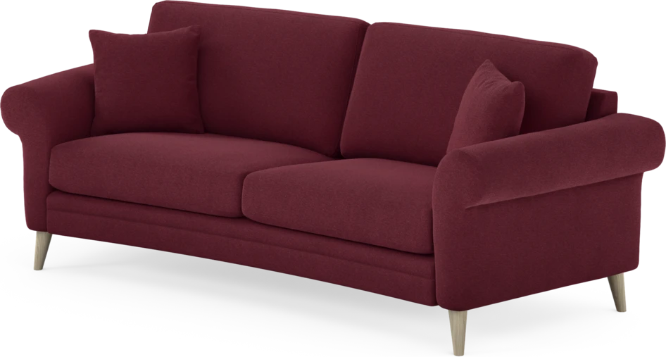 Eden - 2,5-sits soffa svängd - Röd
