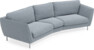 Madison - 3-sits soffa svängd, 90 cm - Blå