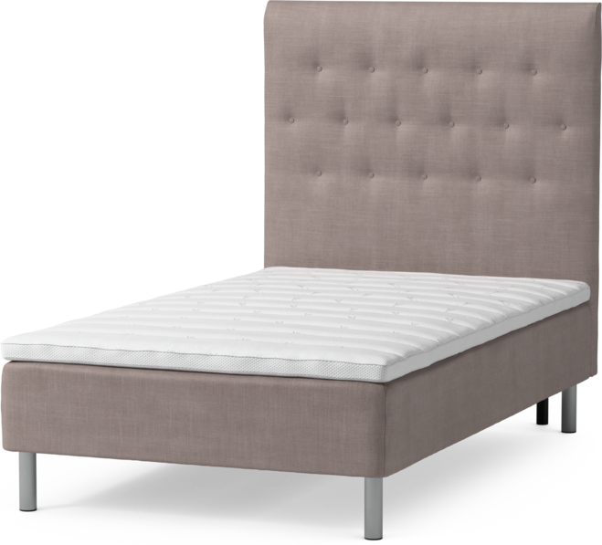 Roma Family - Ramsäng, enkelsäng med bäddmadrass och sänggavel pikerad, B 90-120