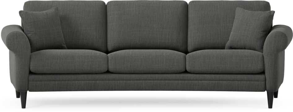 Eden - 3-sits soffa svängd - Grå