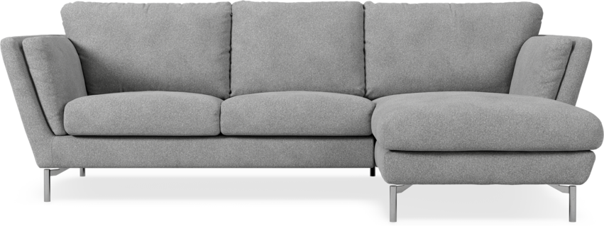 Madison Lux - 2-sits soffa med schäslong höger - Vit