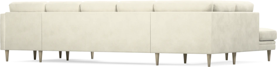 Eden - 3-sits soffa med divan vänster och schäslong höger - Vit
