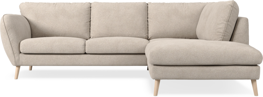 Madison - 2-sits soffa med divan höger - Vit