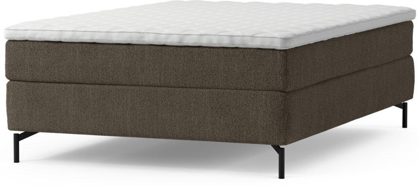 Delux Sense - Kontinentalsäng, enkelsäng 140 cm med bäddmadrass och sängben