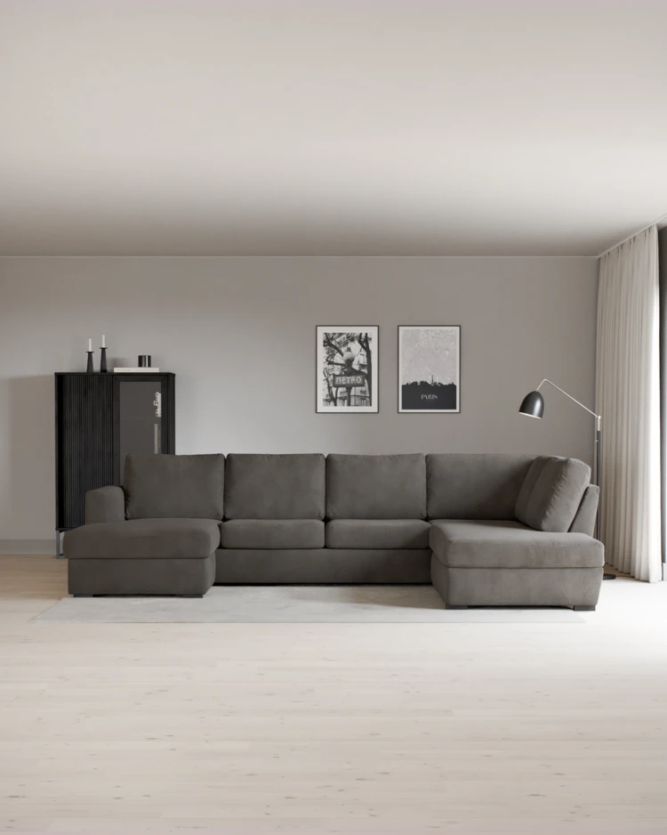 Friday - 3-sits soffa med schäslong vänster och divan höger - inspiration