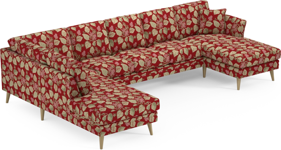Eden - 3-sits soffa med divan vänster och schäslong höger - Flerfärgad