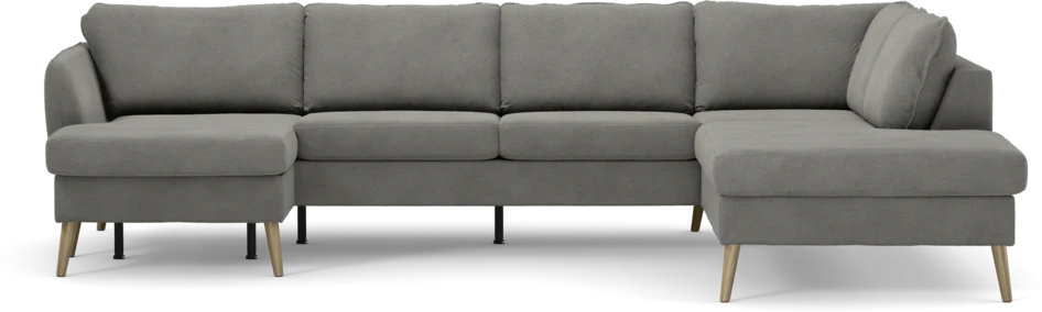 County - 3-sits soffa med schäslong vänster och divan höger - Grå