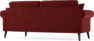 Eden - 2,5-sits soffa svängd - Röd