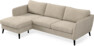 County - 3-sits soffa med flyttbar schäslong - Beige