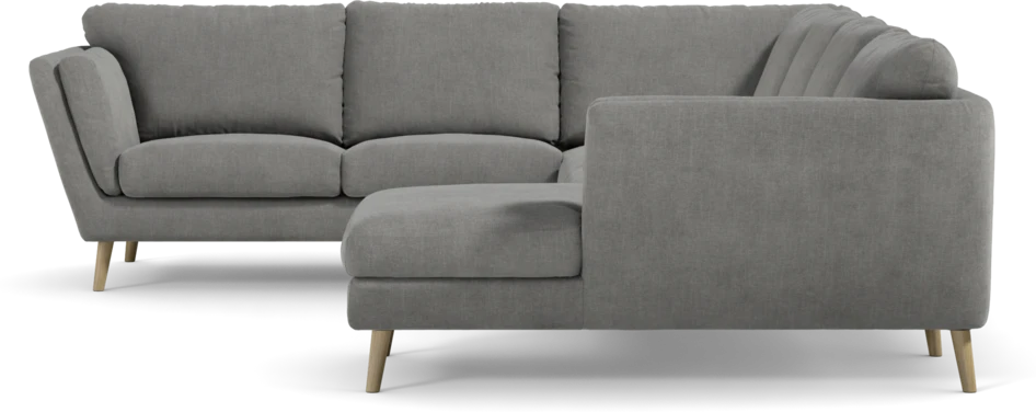 Madison Lux - Hörnsoffa med schäslong höger - Grå