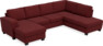 Friday - 3-sits soffa med schäslong vänster och divan höger - Rosa
