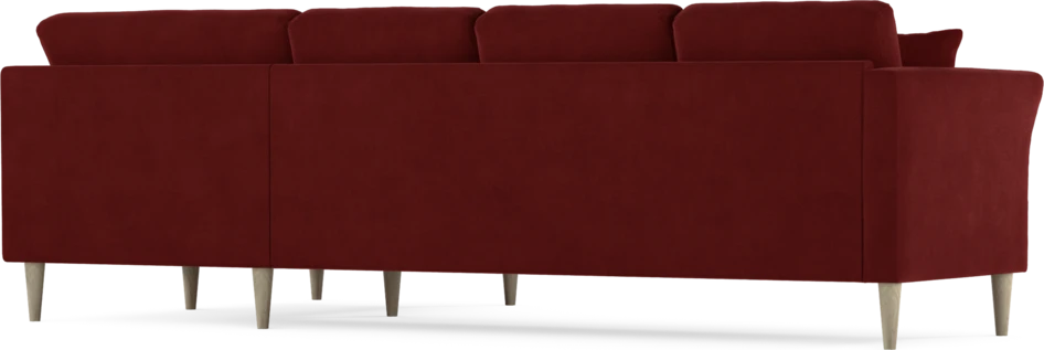 Eden - Hörnsoffa, 3+1-sits - Röd