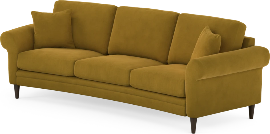 Eden - 3-sits soffa svängd - Gul