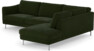 Madison Lux - 3-sits soffa med divan höger - Grön