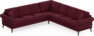 Eden - Hörnsoffa, 3+3-sits - Röd
