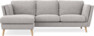Madison Lux - 2-sits soffa med schäslong vänster - Beige