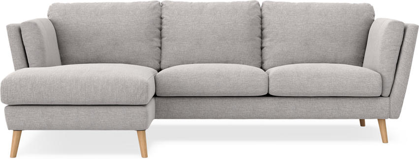 Madison Lux - 2-sits soffa med schäslong vänster - Beige