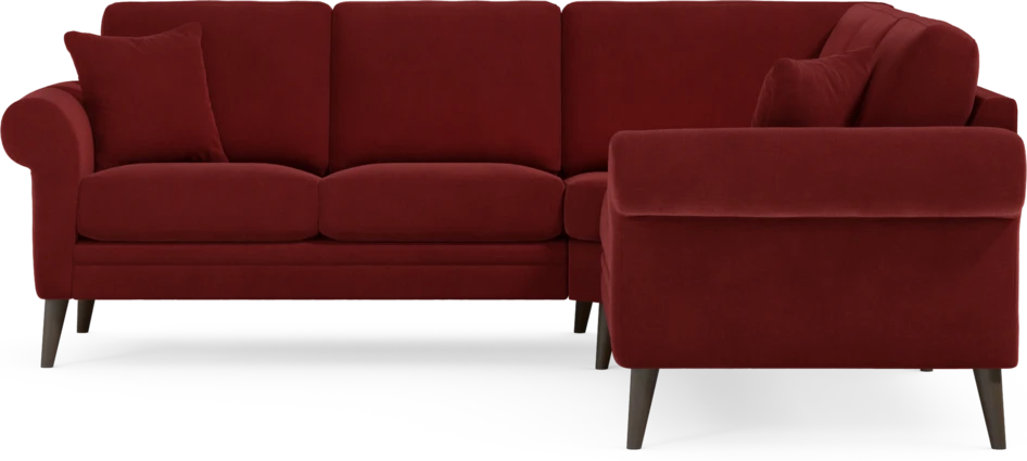 Eden - Hörnsoffa, 2+2-sits - Röd