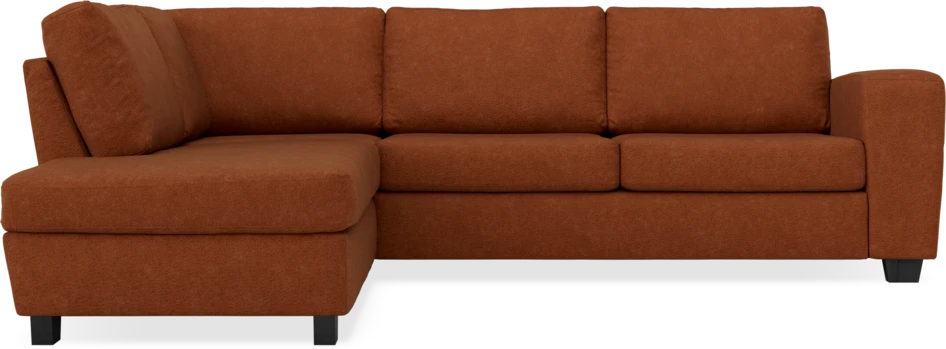 Friday - 2,5-sits soffa med divan vänster - Orange